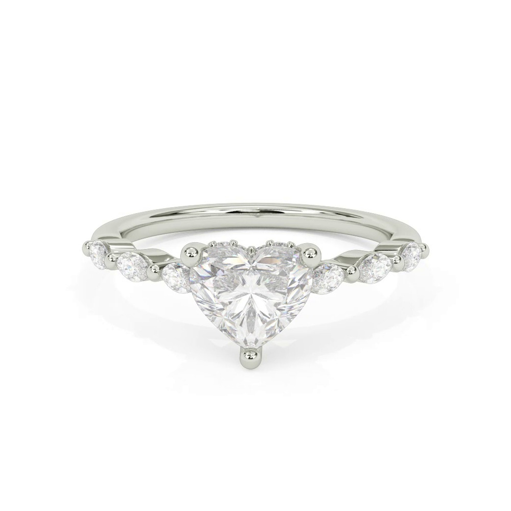 360 degree view of Betty Marquise Lab Diamond Engagement Ring