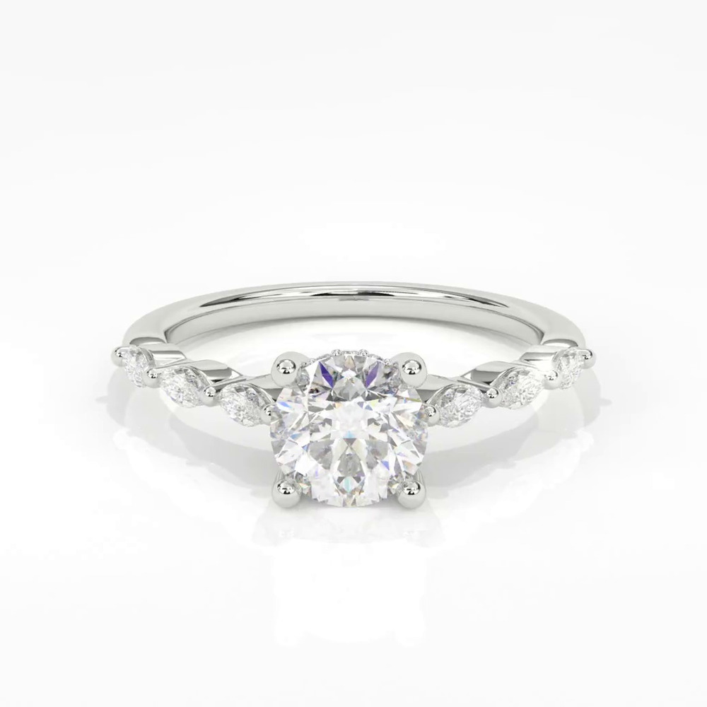 360 degree view of Betty Marquise Diamond Engagement Ring