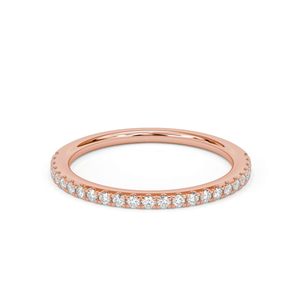 360 degree view of Alba Pavé Diamond Band