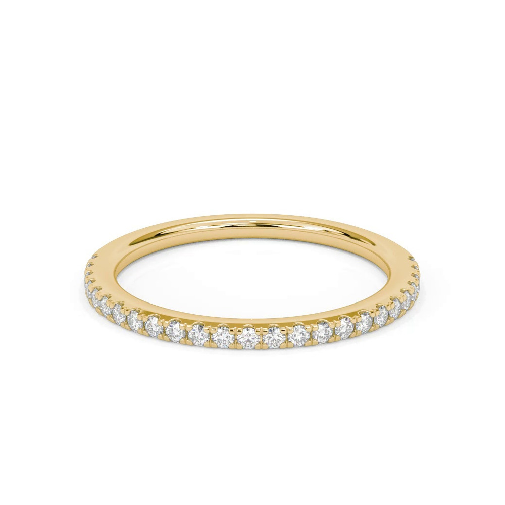 360 degree view of Alba Pavé Diamond Band