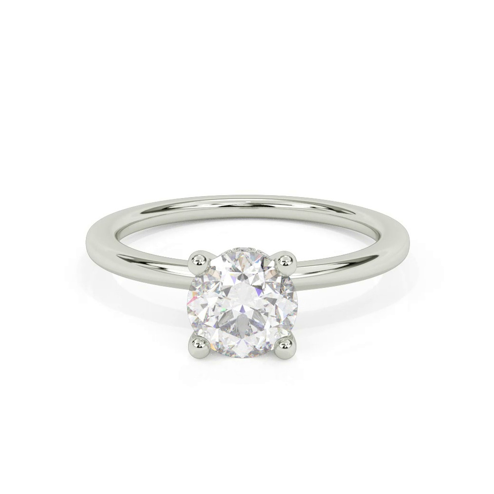 360 degree view of Shannon Diamond Collar Engagement Ring