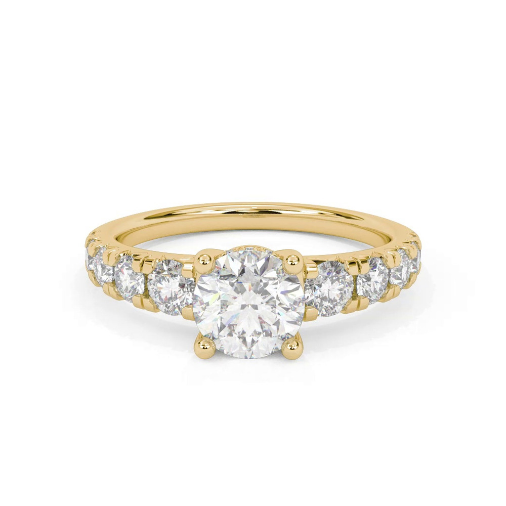 360 degree view of Trixie Hidden Halo Engagement Ring