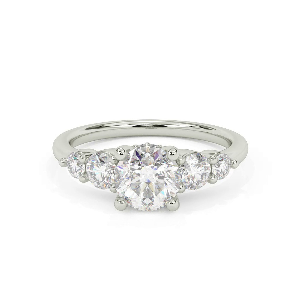 360 degree view of Tamara Hidden Halo Engagement Ring