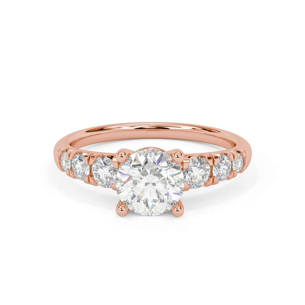 360 degree view of Cressida North-South Hidden Halo Engagement Ring