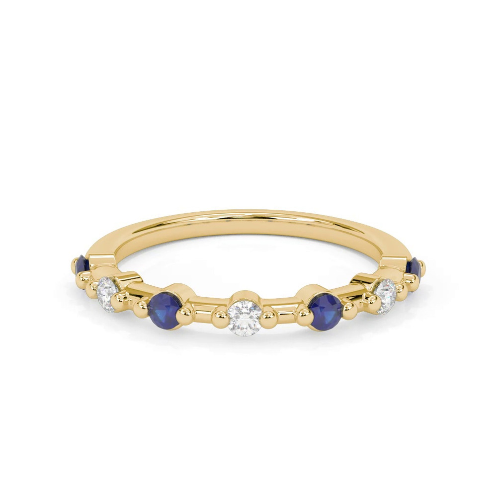 360 degree view of Zina Sapphire Accent Band