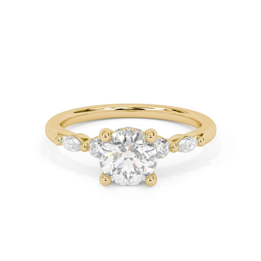 360 degree view of Deirdre Hidden Halo Engagement Ring