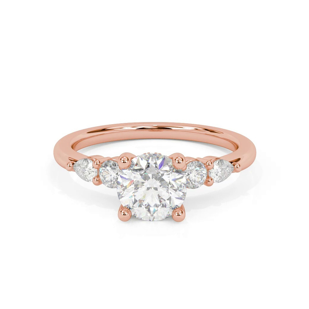 360 degree view of Shauna Hidden Halo Engagement Ring