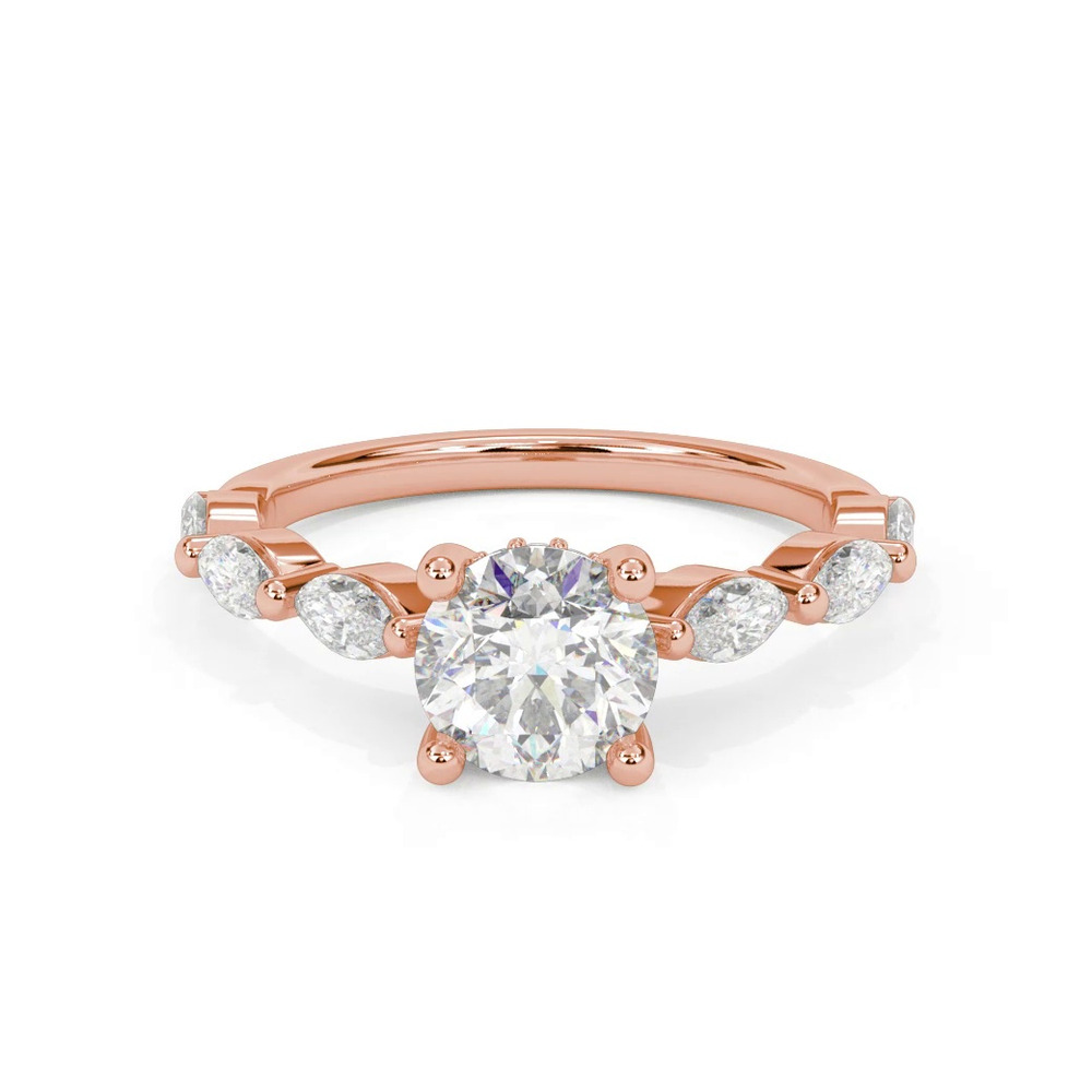 360 degree view of Betty Grand Marquise Lab Diamond Engagement Ring