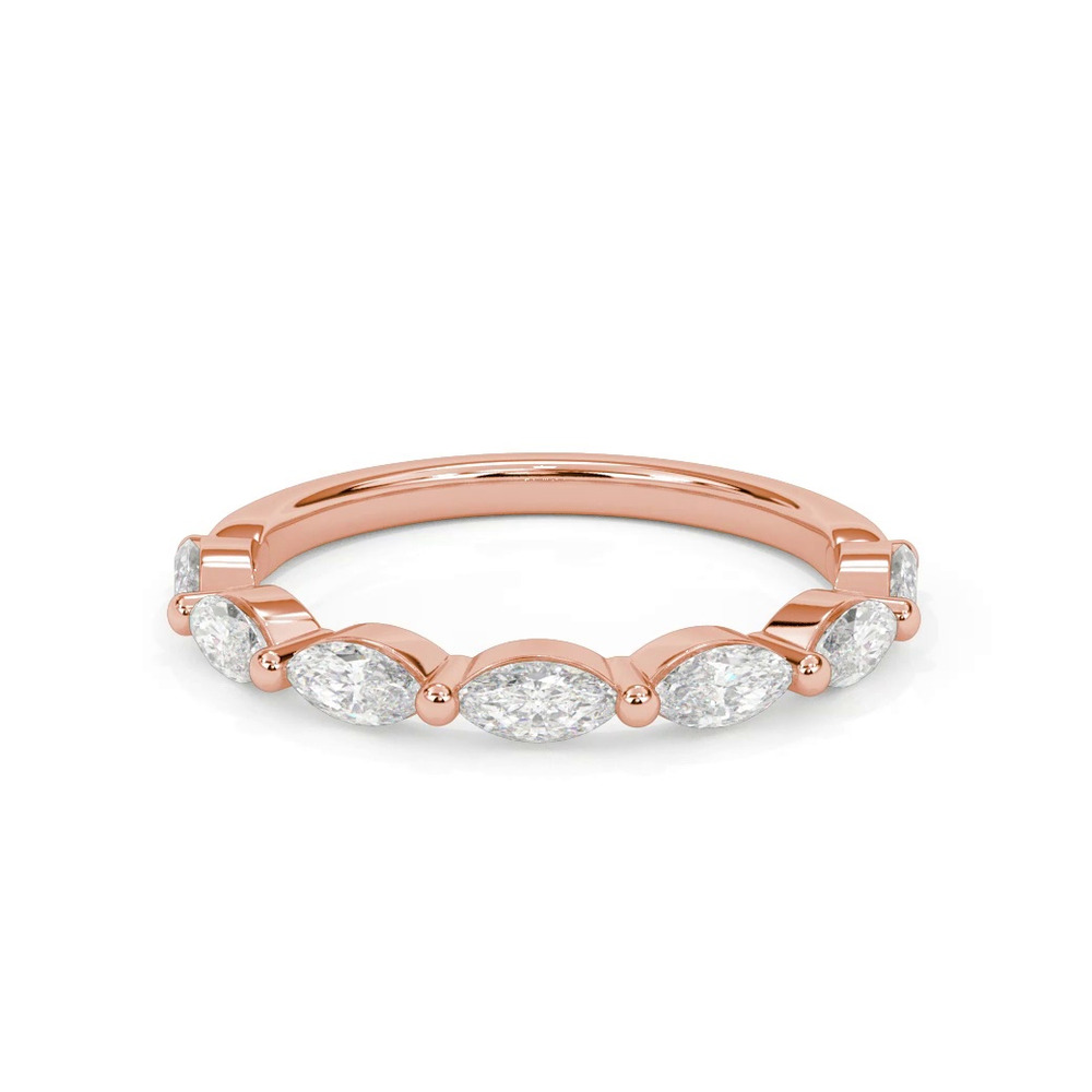 360 degree view of Betty Grand Marquise Lab Diamond Band