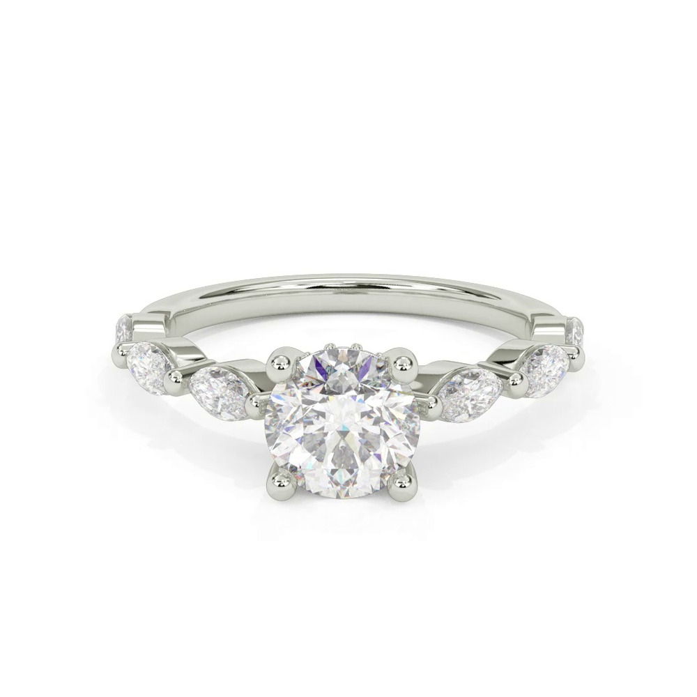 360 degree view of Betty Grand Marquise Lab Diamond Engagement Ring