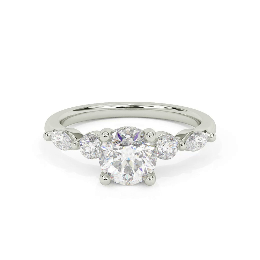 360 degree view of Deirdre Luxe Hidden Halo Engagement Ring