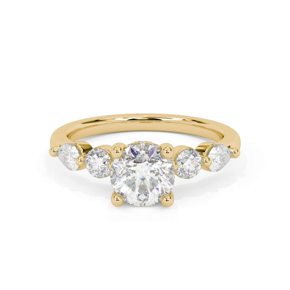 360 degree view of Shauna Luxe Hidden Halo Engagement Ring