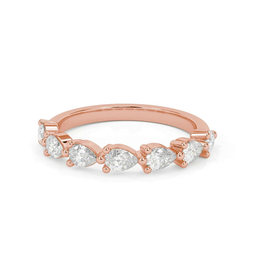 360 degree view of Georgina Seven-Stone Pear Diamond Band