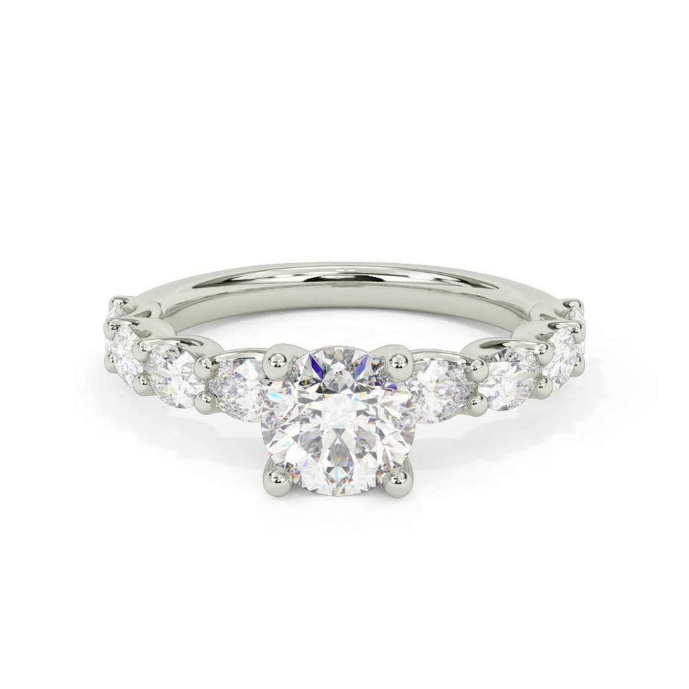 360 degree view of Bedford East-West Oval Lab Engagement Ring