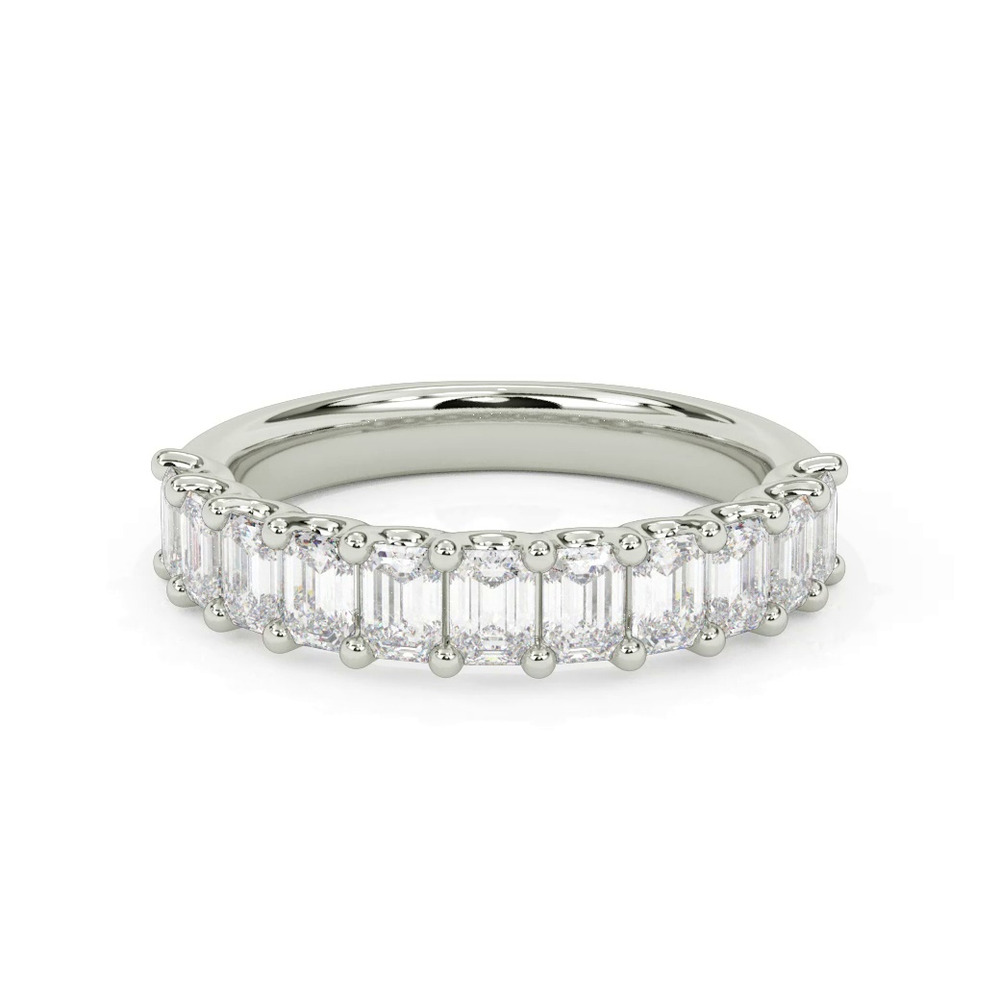 360 degree view of Deanna Emerald-Cut Lab Band