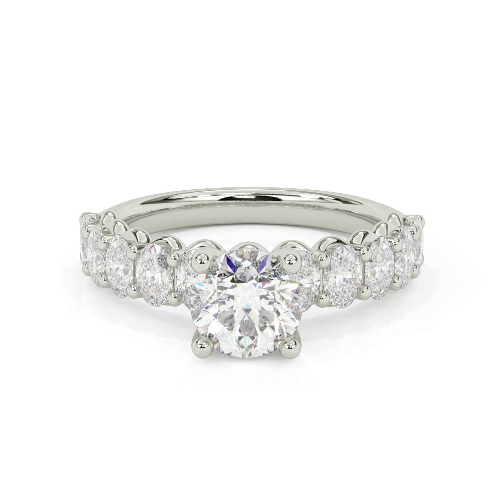 360 degree view of Kimpton Oval Lab Engagement Ring