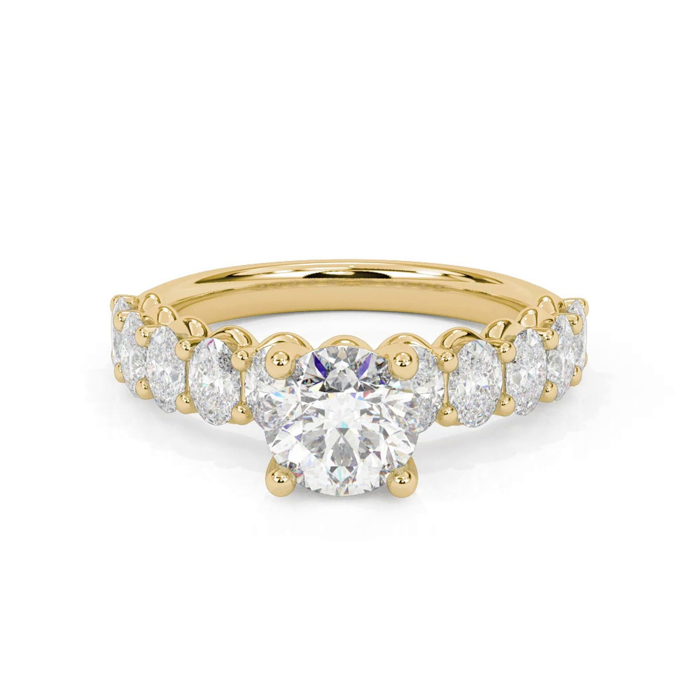360 degree view of Kimpton Oval Lab Engagement Ring