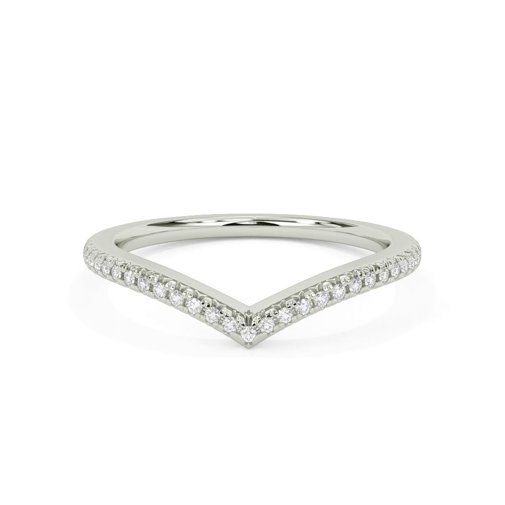 360 degree view of Ariana Pave Diamond V-Band