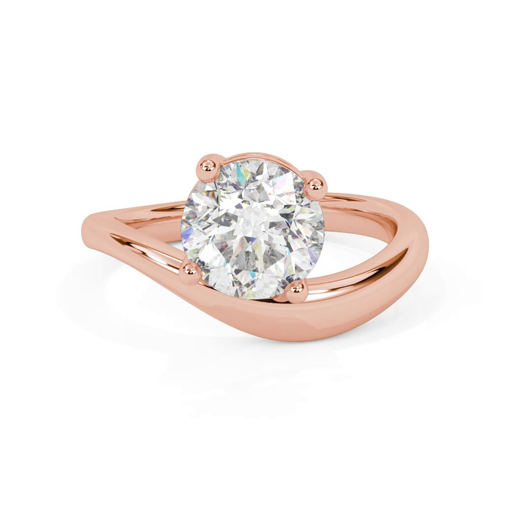360 degree view of Curvelle Solitaire Engagement Ring