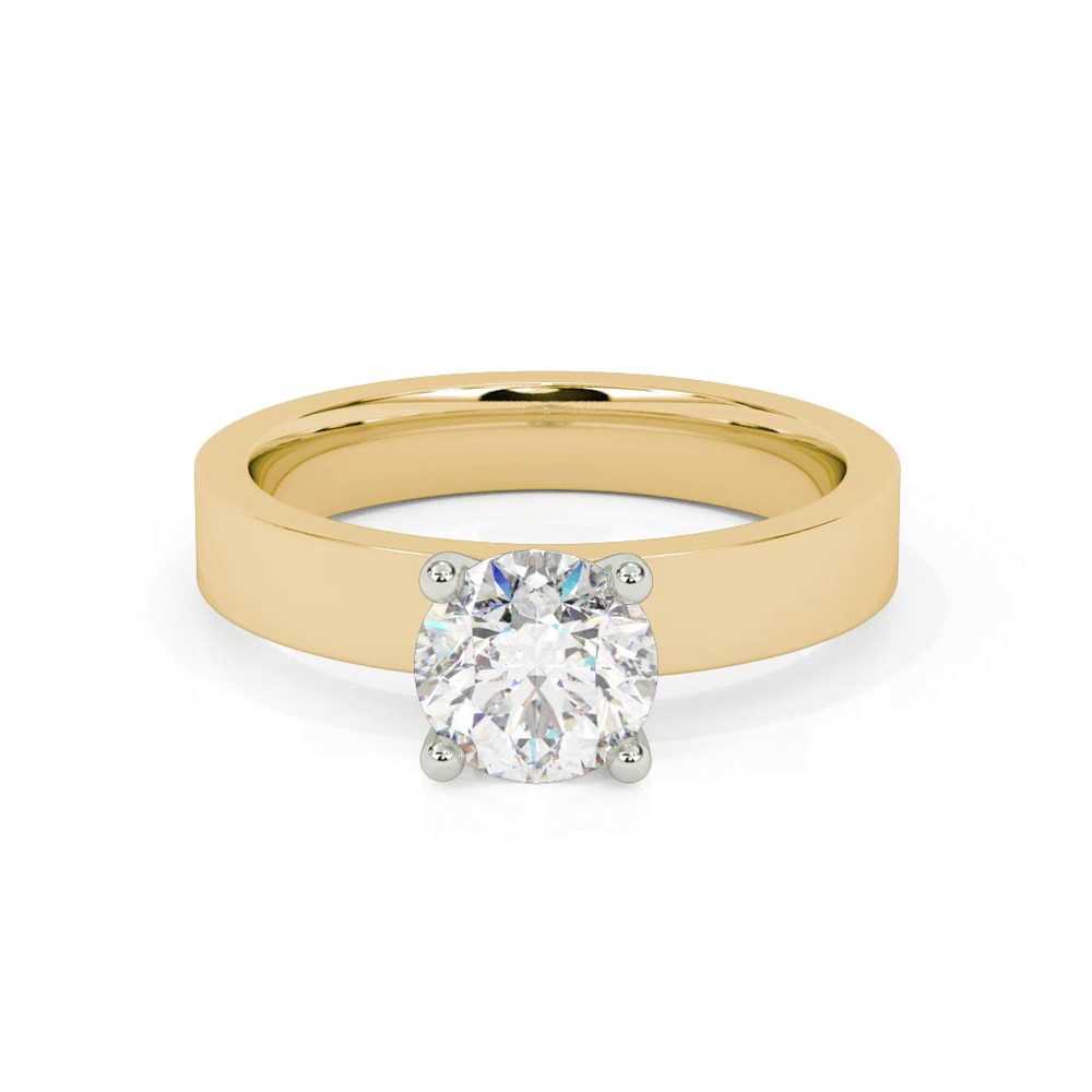 360 degree view of Cortina Wide Engagement Ring (3.5mm)