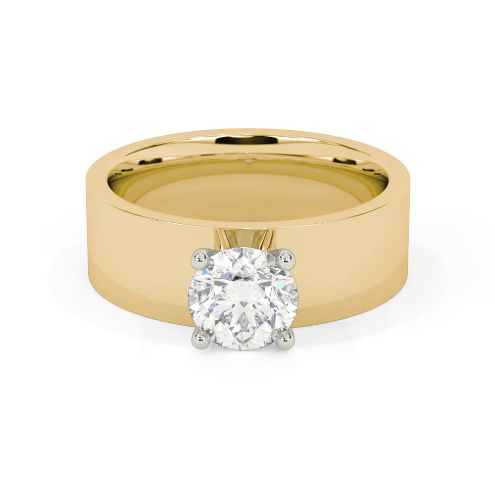 360 degree view of Cortina Wide Engagement Ring (6.5mm)