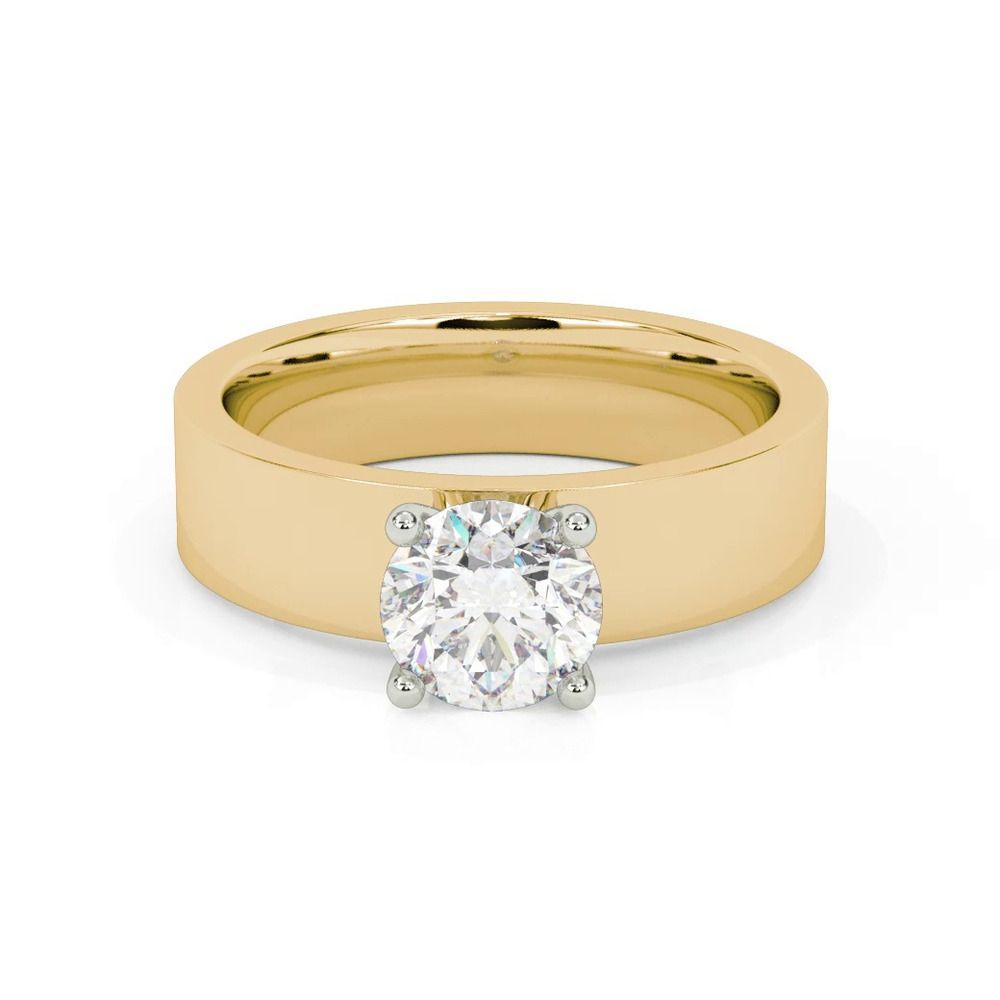 360 degree view of Cortina Wide Engagement Ring (5mm)