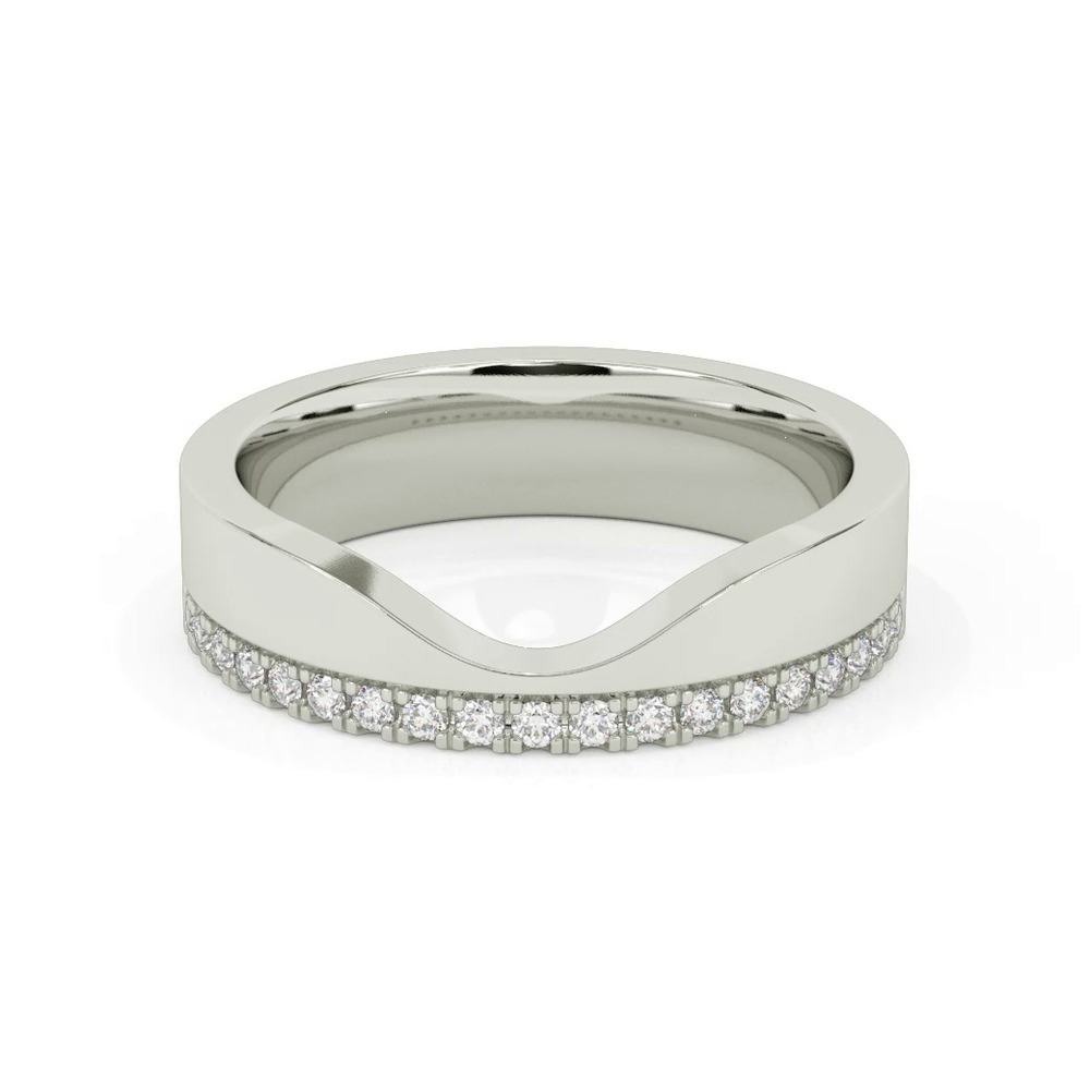 360 degree view of Cortina Lab Diamond Curved Wide Band