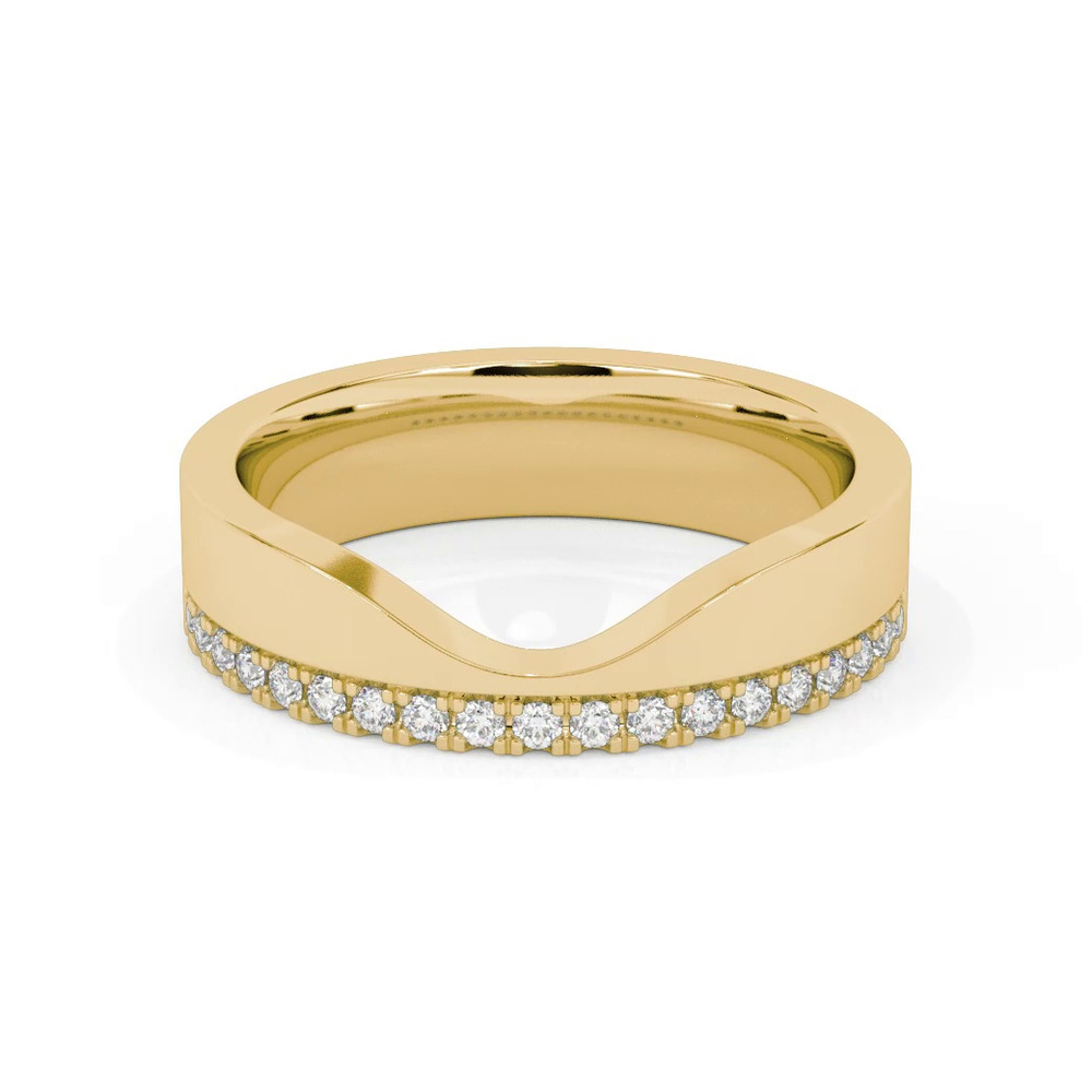 360 degree view of Cortina Lab Diamond Curved Wide Band