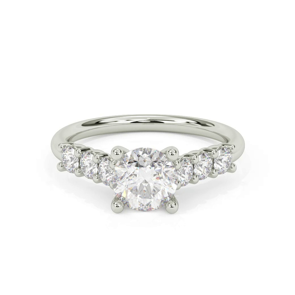 360 degree view of Nicola Diamond Accent Engagement Ring