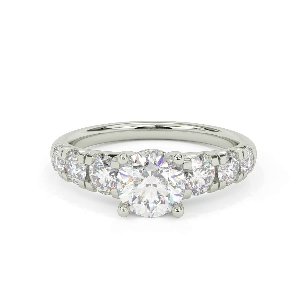 360 degree view of Martina Hidden Halo Engagement Ring