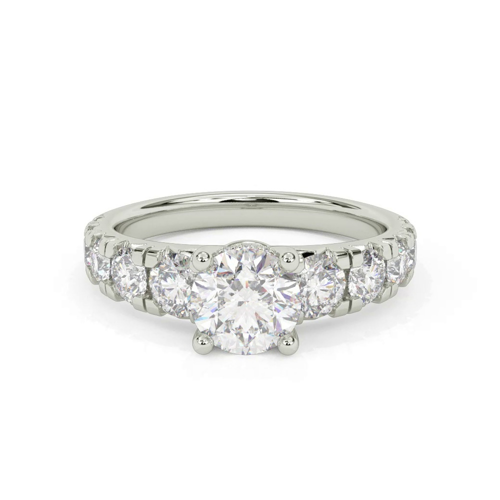 360 degree view of Chiara Hidden Halo Engagement Ring