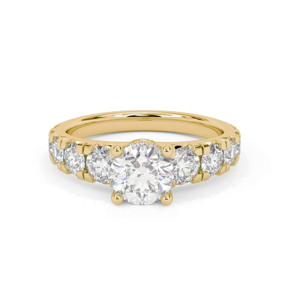 360 degree view of Chiara Hidden Halo Engagement Ring