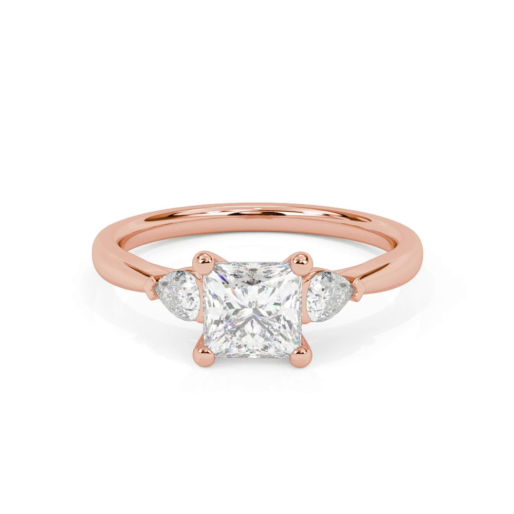 360 degree view of Jacie Three Stone Engagement Ring