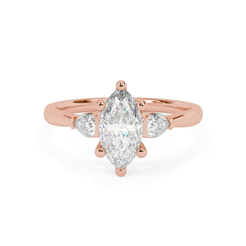 360 degree view of Jacie Three Stone Engagement Ring
