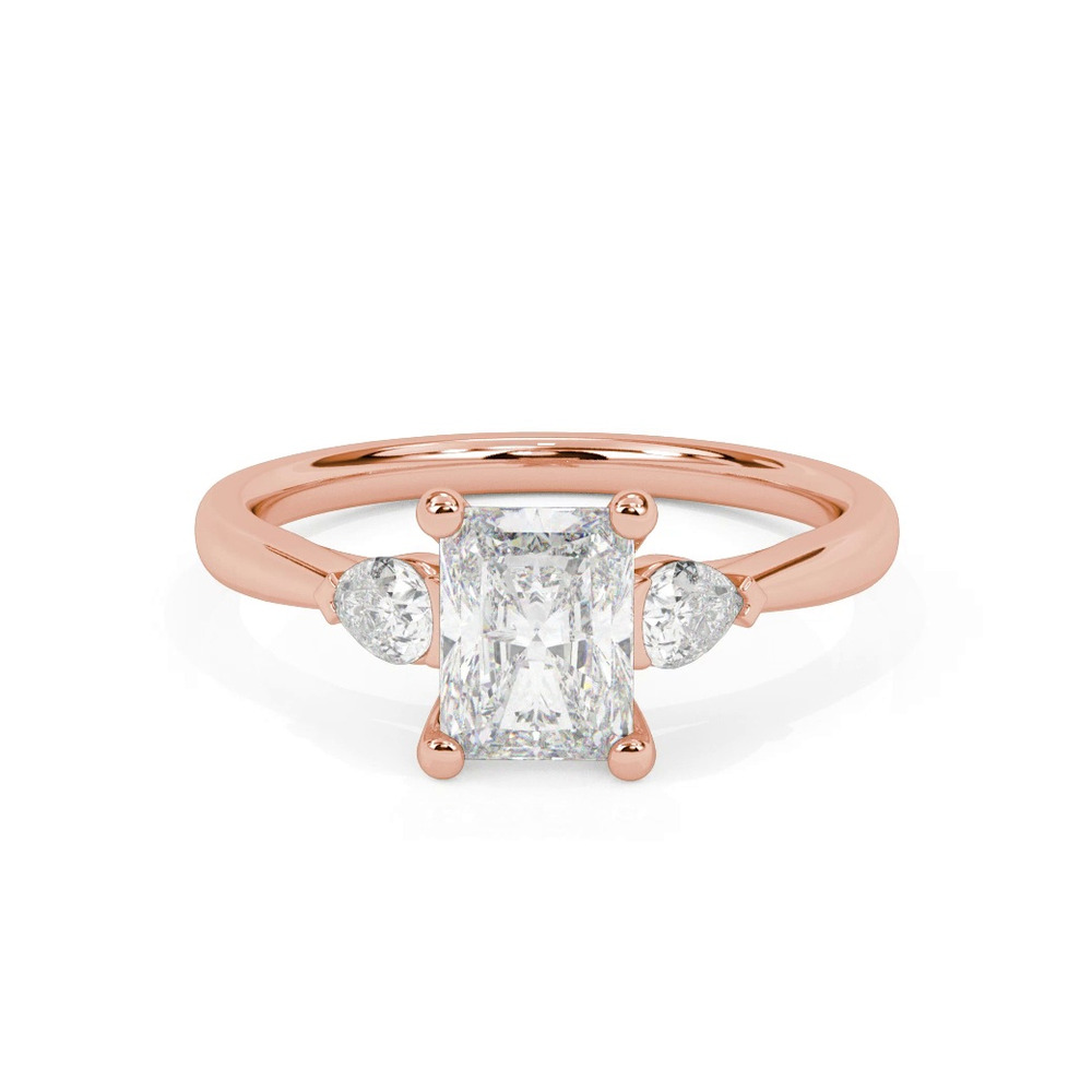 360 degree view of Jacie Three Stone Engagement Ring