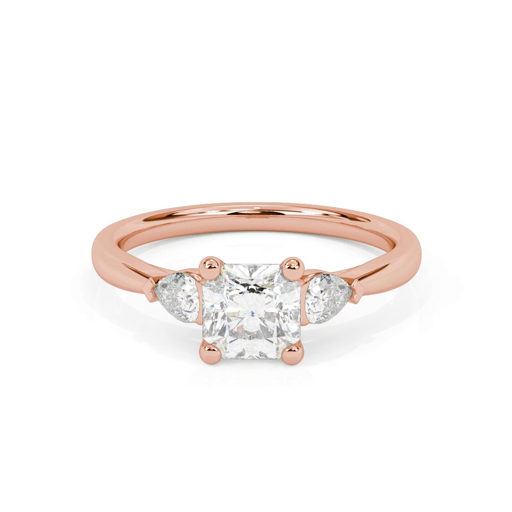 360 degree view of Jacie Three Stone Engagement Ring