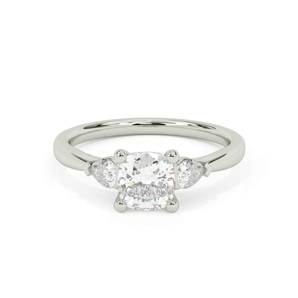 360 degree view of Jacie Three Stone Engagement Ring