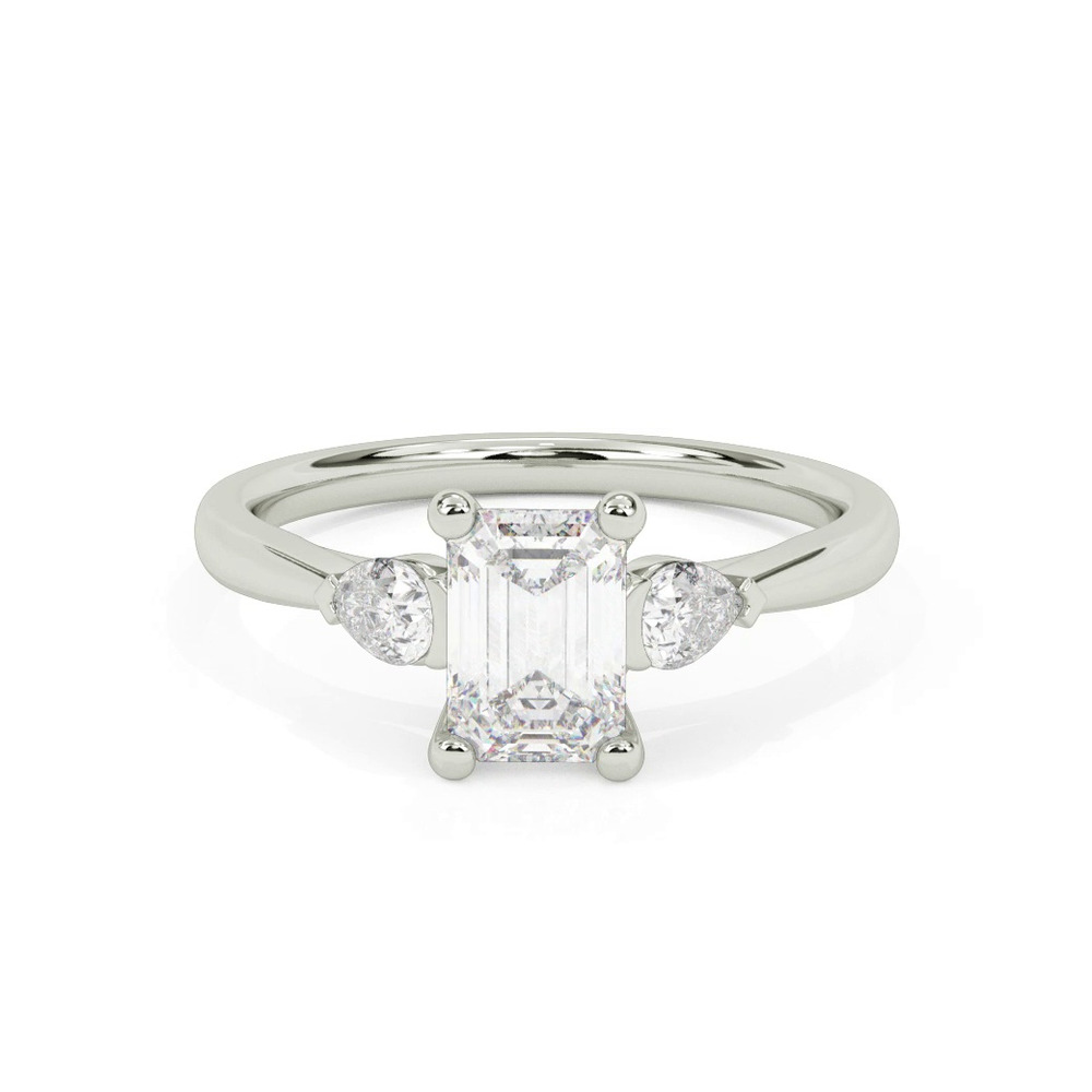 360 degree view of Jacie Three Stone Engagement Ring