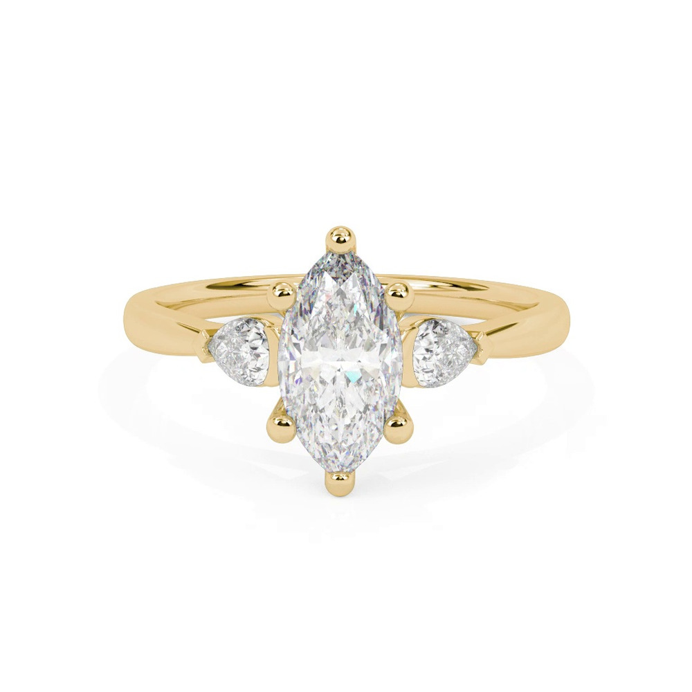 360 degree view of Jacie Three Stone Engagement Ring