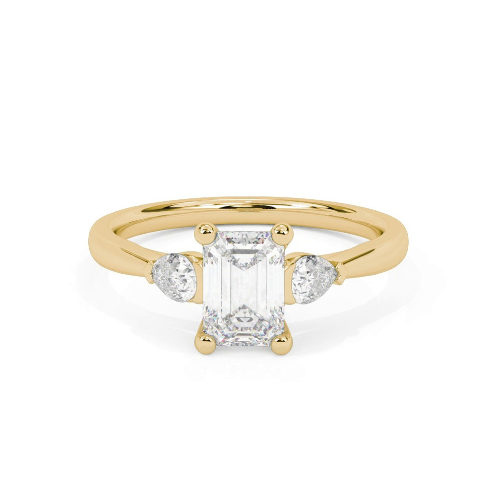 360 degree view of Jacie Three Stone Engagement Ring