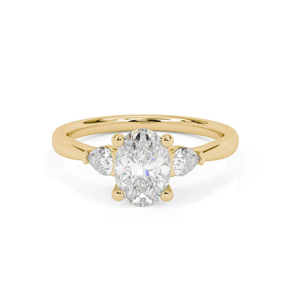 360 degree view of Jacie Three Stone Engagement Ring