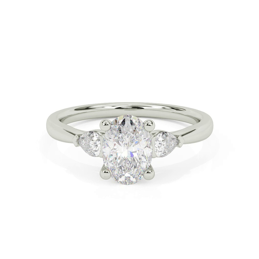 360 degree view of Jacie Three Stone Engagement Ring