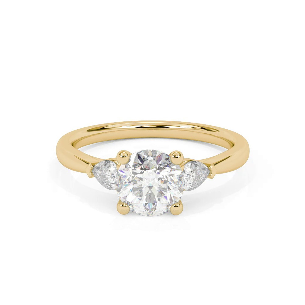360 degree view of Jacie Three Stone Engagement Ring