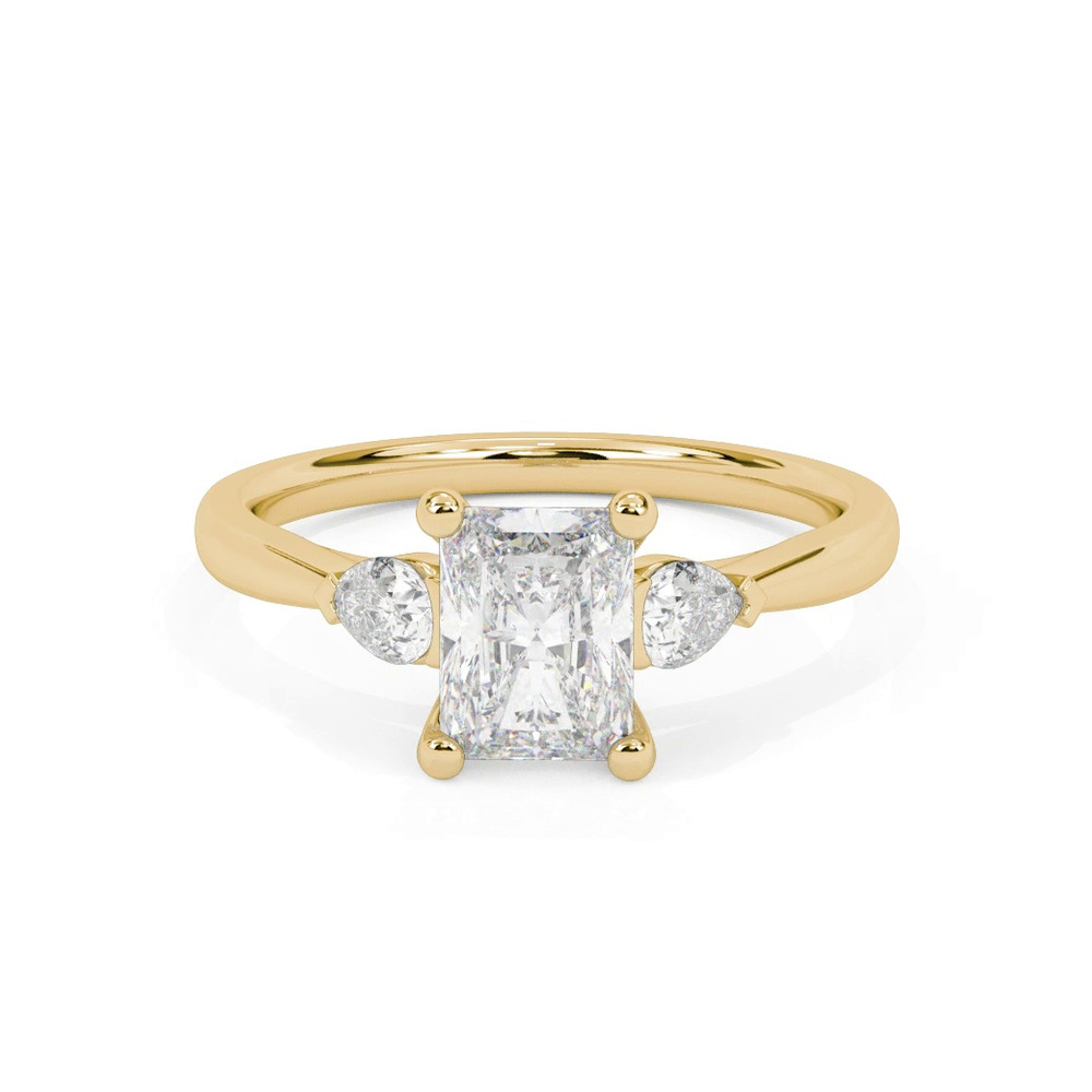 360 degree view of Jacie Three Stone Engagement Ring