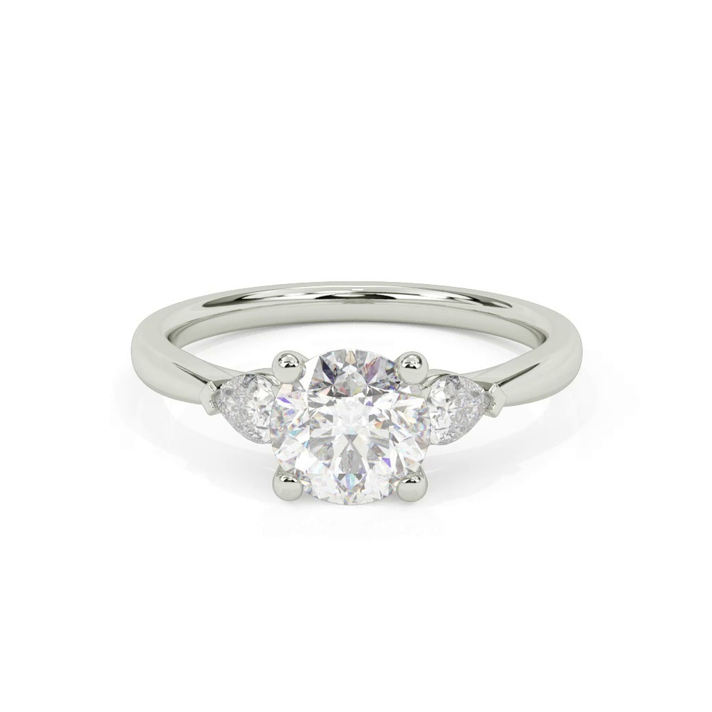 360 degree view of Jacie Three Stone Engagement Ring