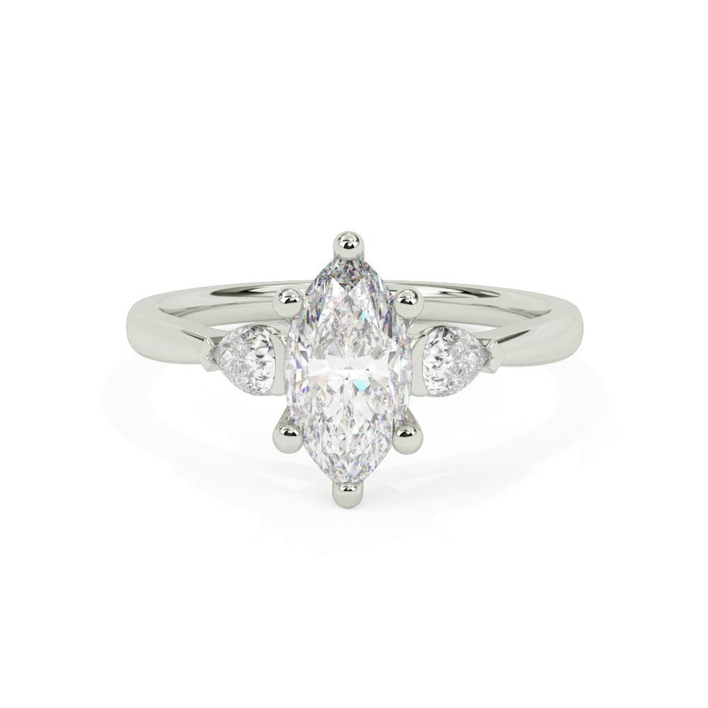 360 degree view of Jacie Three Stone Engagement Ring