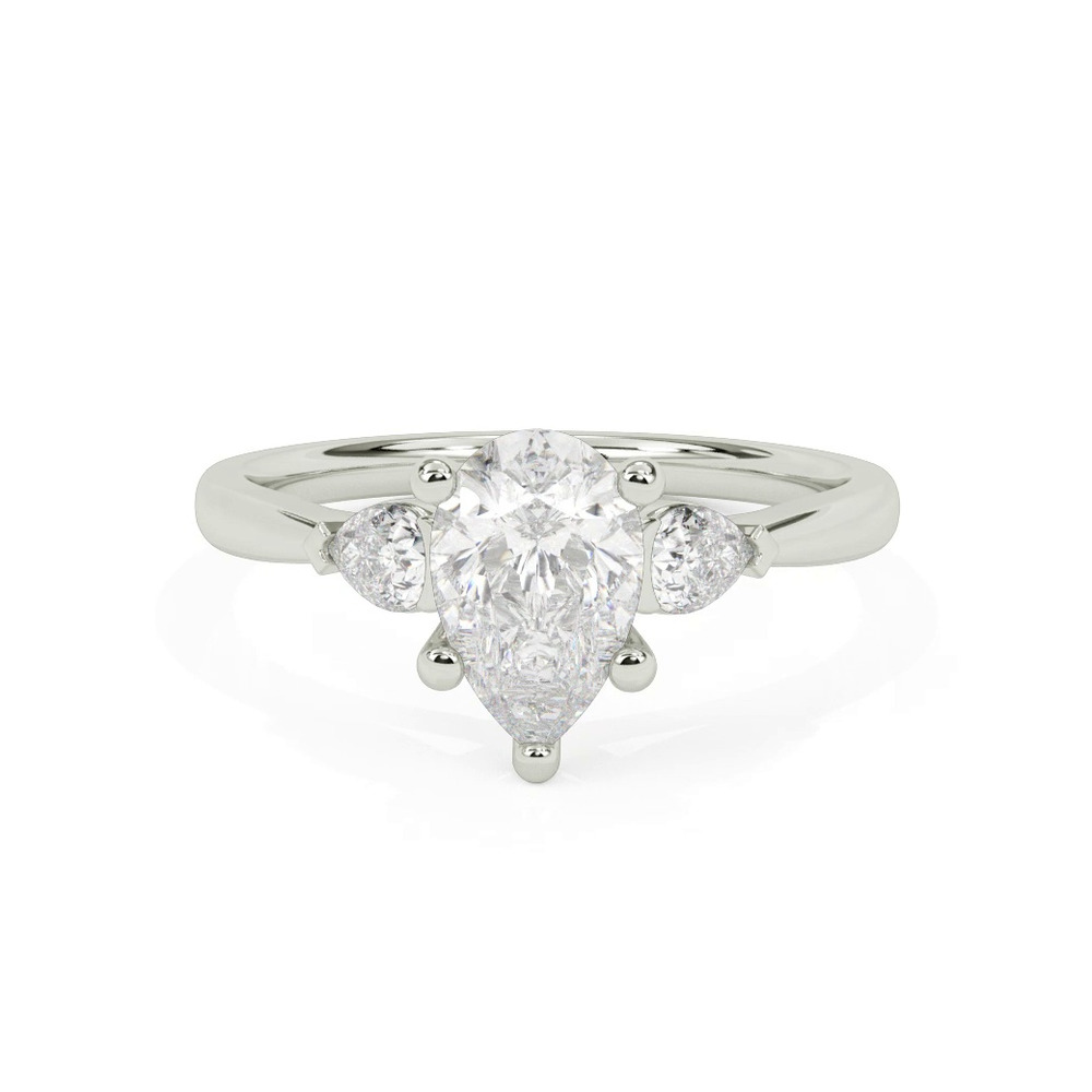 360 degree view of Jacie Three Stone Engagement Ring