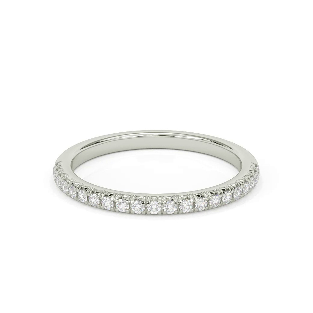 360 degree view of Cherry Pavé Diamond Band