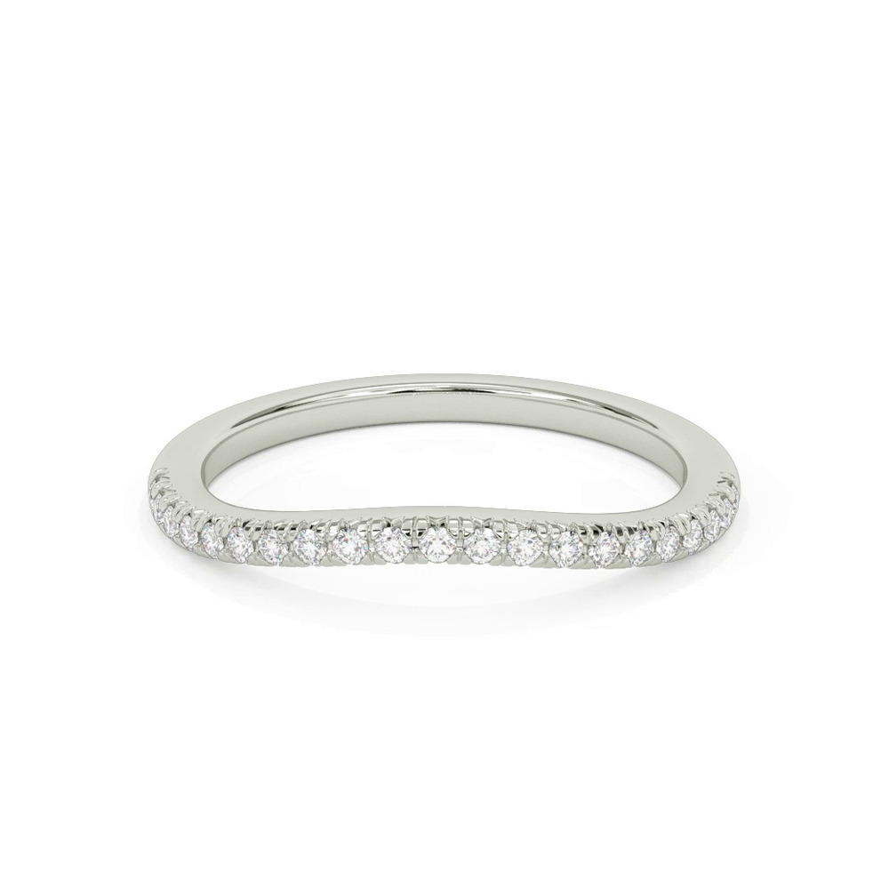 360 degree view of Siobhan Curved Pavé Band