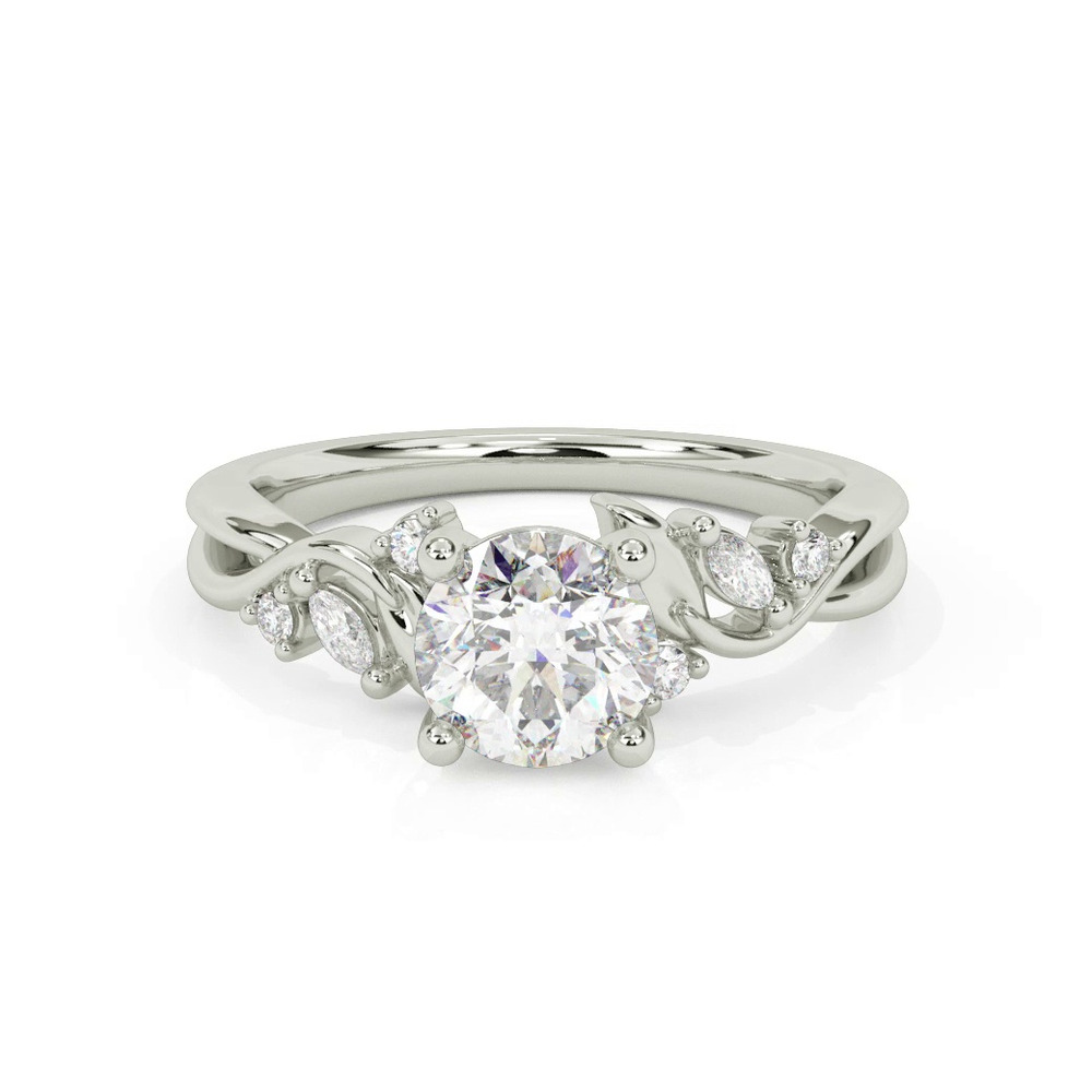 360 degree view of Jules Pavé Engagement Ring